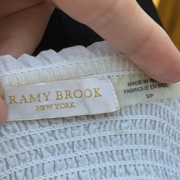 Ramy Brook off shoulder bell sleeve top, size small - Picture 6 of 8